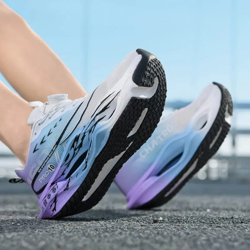 Scarpe da corsa da corsa con piastra in carbonio antiscivolo da uomo cuscino elastico ultraleggero scarpe da ginnastica atletiche scarpe sportive da maratona per allenamento veloce — image 4