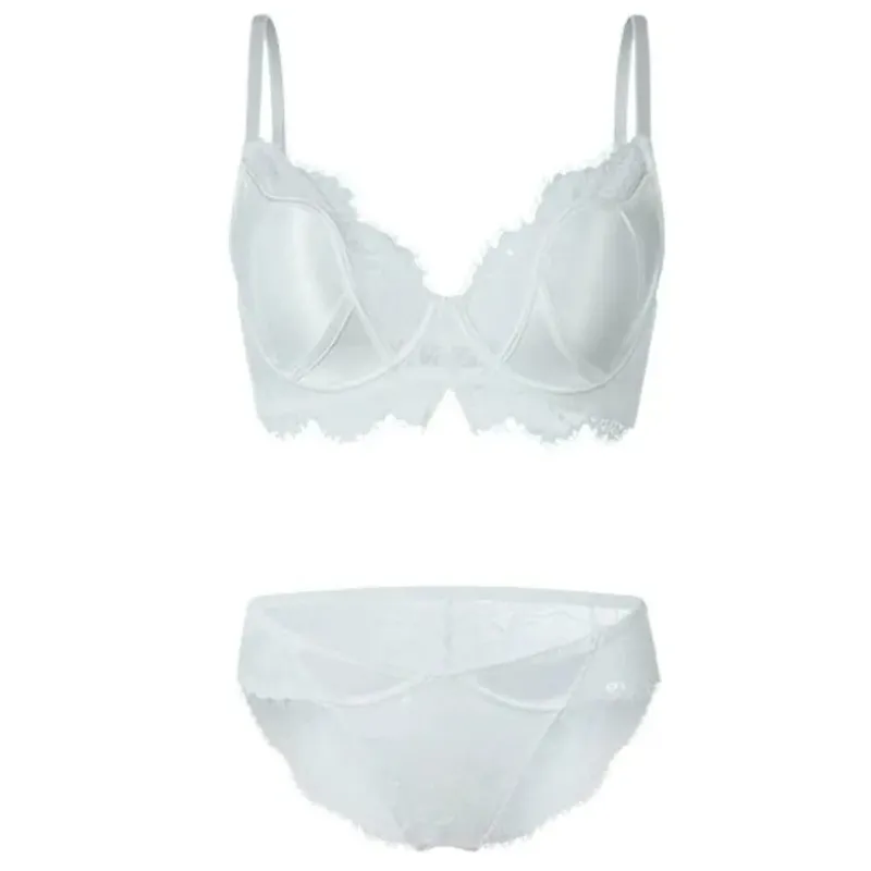 Push Up Bra Wanita Seksi French Lace Minimizer Liputan Penuh Wayarles Nipis Anti Kendur Sokongan Keselesaan Pakaian Dalam S-XL — image 8