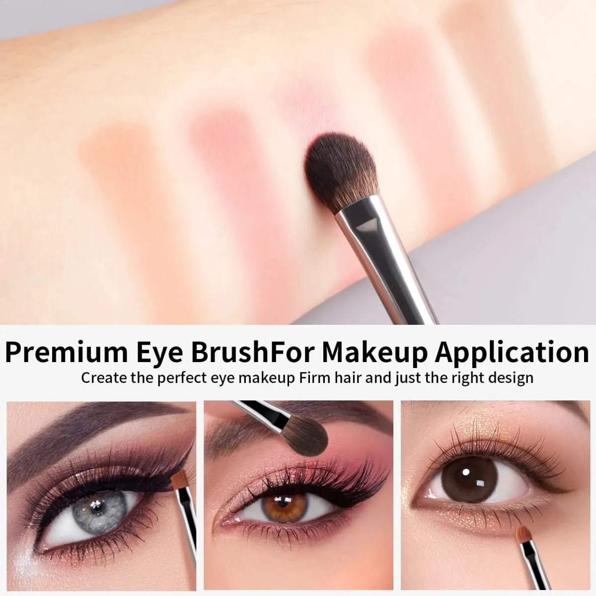 Pennelli per trucco con manico in legno da 15 pezzi con confezione regalo Set di strumenti cosmetici per contorno occhi, fondotinta in capelli sintetici morbidi, fard e ombretto — image 3