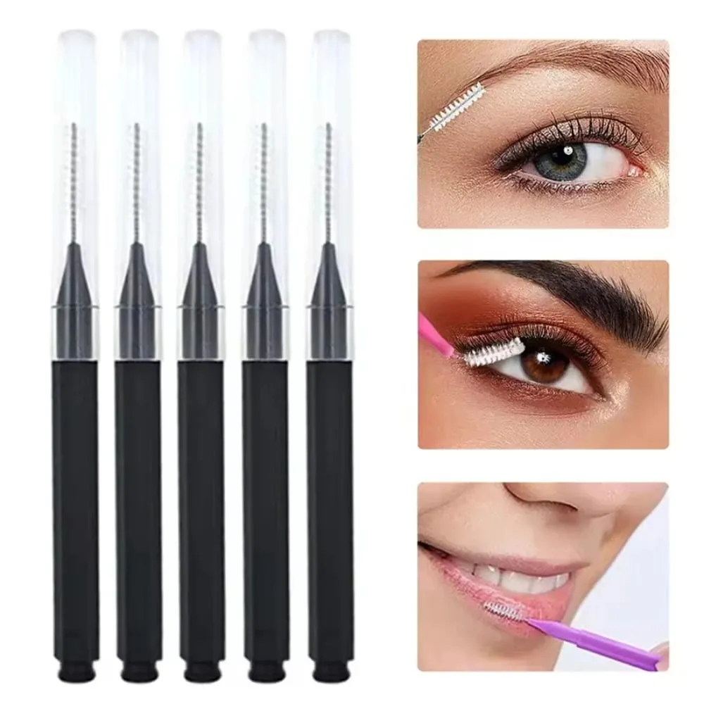 แบบพกพา Mini Disposable Eyebrow แปรง 10/50PS Eyelash Brow ยกแปรง Applicators Lash หวีเครื่องมือแต่งหน้าความงาม — image 1