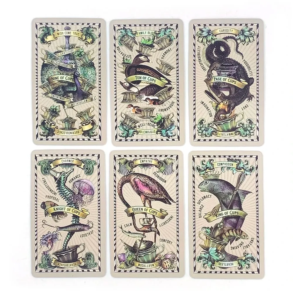 5-Cent-Tarotkarten 78-teiliges Vintage-Retro-Tarot-Deck-Wahrsagungs-Borad-Spielkartenspiel für Tarot-Leseanfänger — image 4