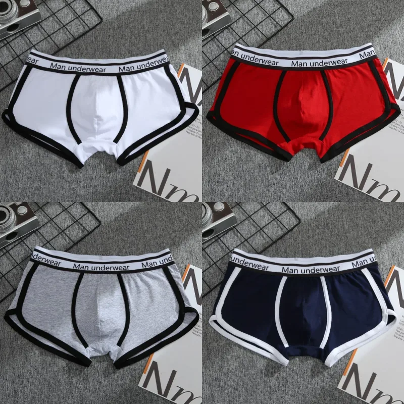 1/4 adet erkek iç çamaşırı boksörler pamuk külot nefes düz Boxershorts erkek orta bel külot Trend erkek şort Homme şort — image 22