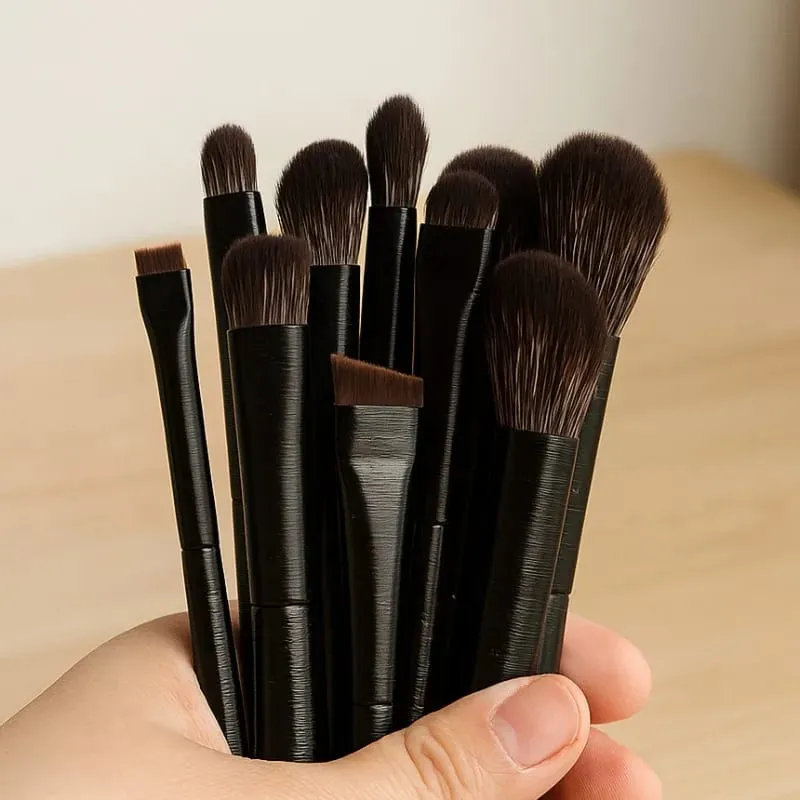 5/6PCS Professionelle Lidschatten Pinsel Set Weiche Konturierung Eyeliner Augenbrauen Make-Up Pinsel für Frauen Kosmetische Schönheit Tools kit — image 4