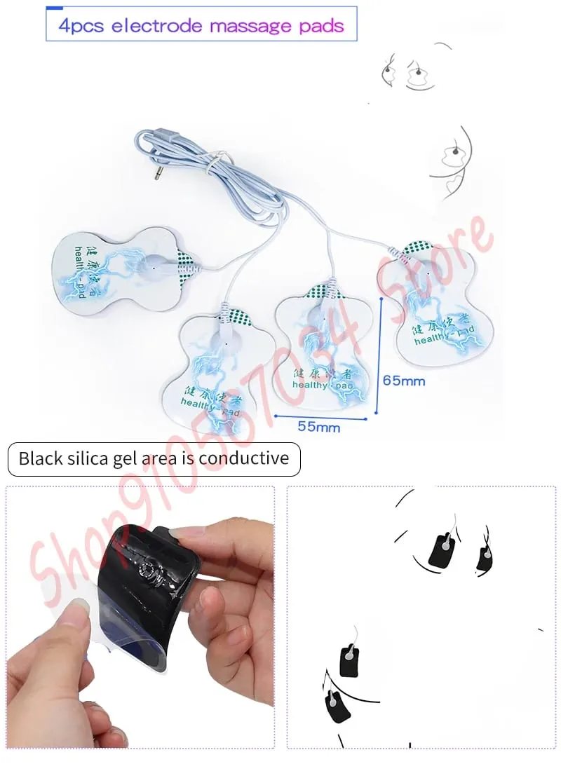 Aksesori Kejutan Elektrik BDSM Pengapit Puting Pengurut Payudara SM Bondage Klip Labia Perangsang Kelentit E-stim Sarung Tangan/Pad Mainan Seks Pasangan — image 5