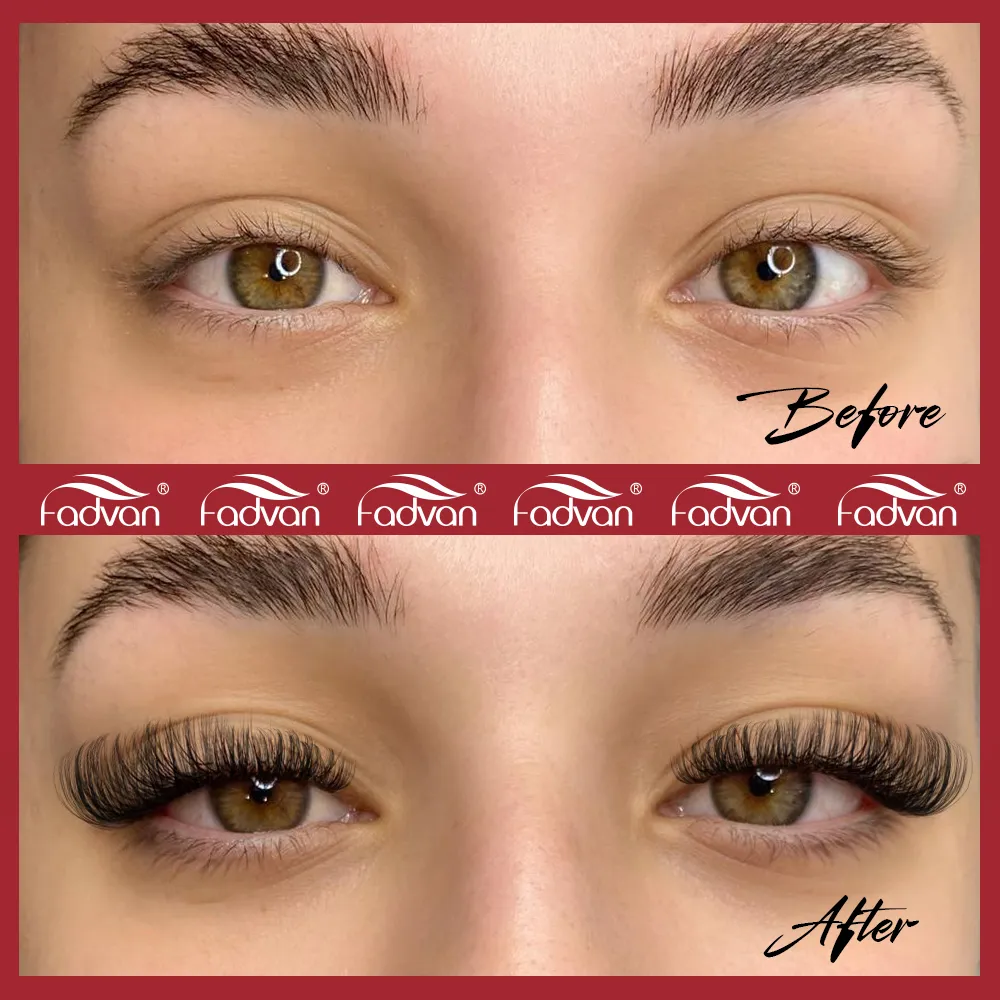 Fadvan DIY Cluster Wimpers Gemengd Lade Individuele Wimpers Volume Wimpers Zachte Natuurlijke Wimpers Mink Lash Cluster Valse Wimpers — image 7