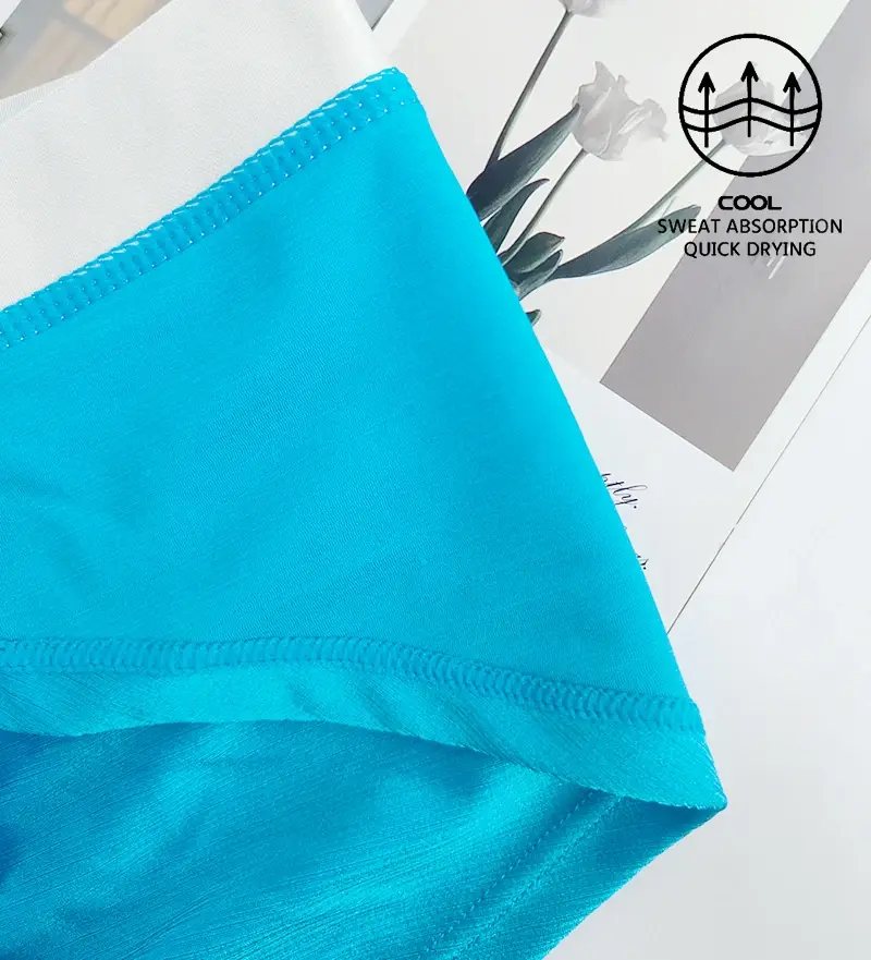 Comodi boxer da uomo per giovani, colore puro, stile semplice, pantaloncini quadrati personalizzati, 1 pezzo di biancheria intima ad angolo piatto per uomo — image 4