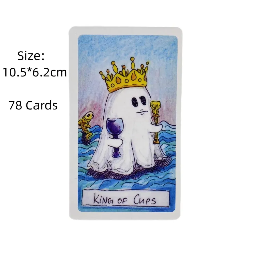 Roztomilý Ghost Tarot Deck Toy 78ks Tarot Deck Oracle Card Divination Birthday Party Entertainment desková hra — image 2