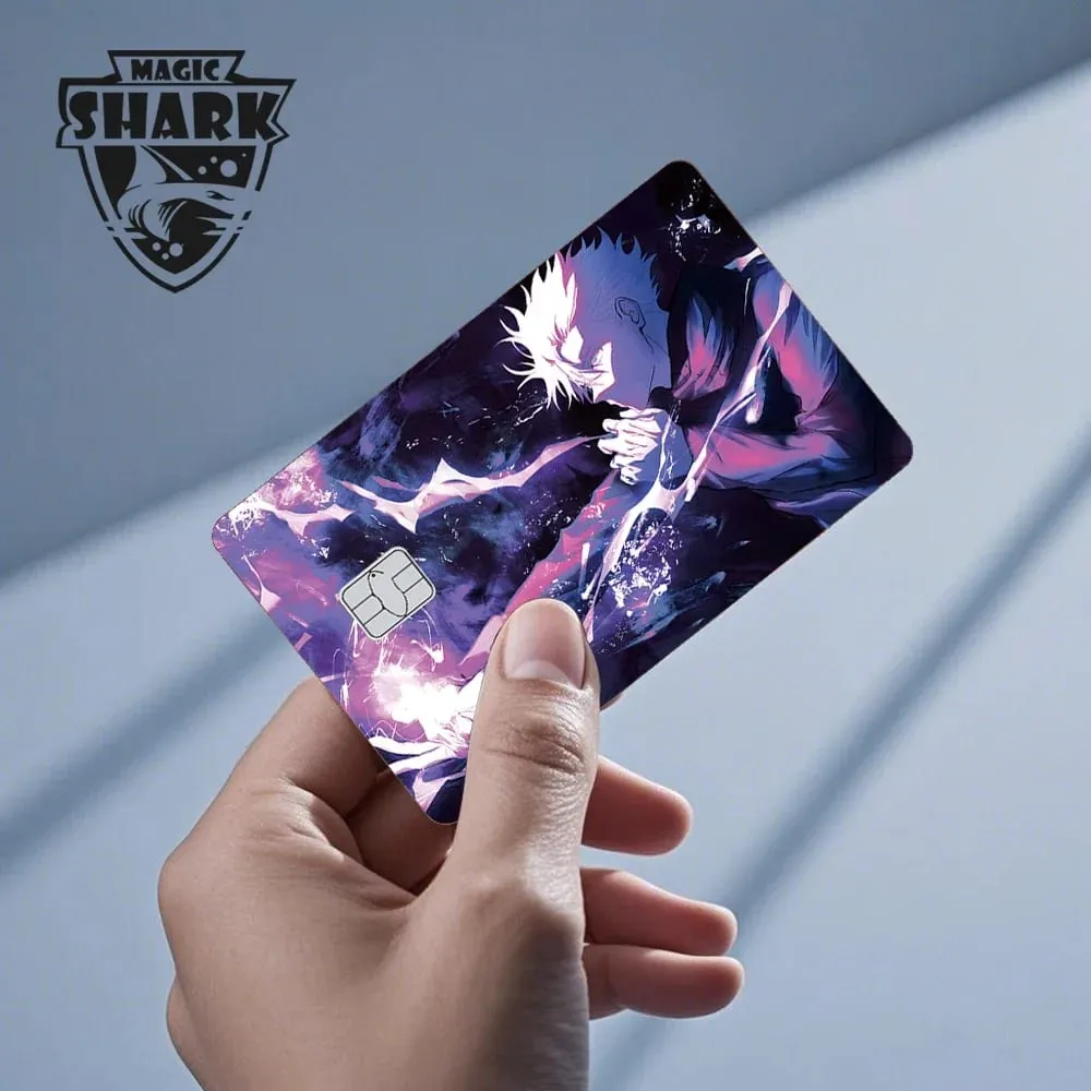 2026 New Magic Shark Anime Money Charge 404 Error ID Game Machine Film Skin Sticker for Debit Bank Credit Card — image 5