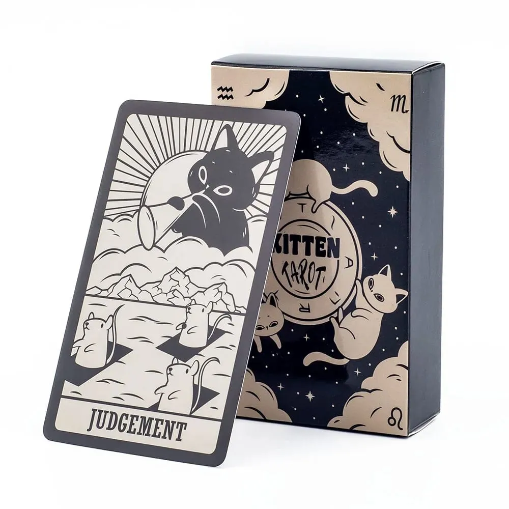 78 Card Deck Kitten Tarot Oracle Card Fate Divination Leisure Entertainment Family gatherings Tarot Card Game — image 1