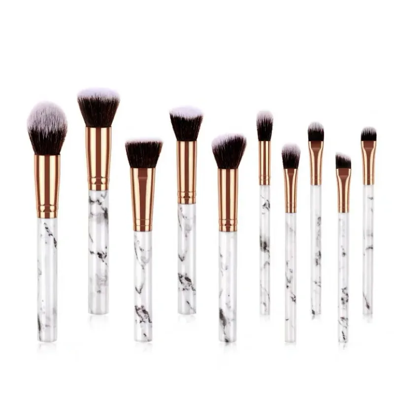 10PCS Make-Up Pinsel Set Professionelle Super weiche detail pinsel Rouge Pinsel Foundation Concealer Lidschatten Pinsel Dame Schönheit Werkzeug — image 17