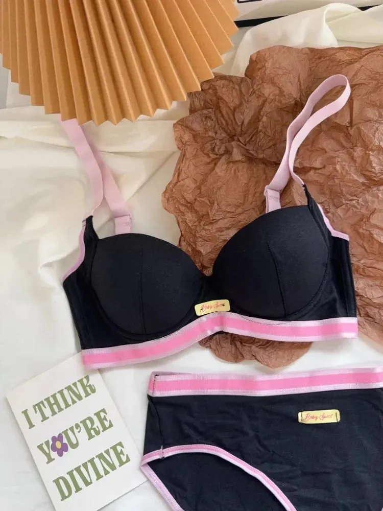 Dopamine Pink Plus Size Bra - Big Bust Lift | Anti-Sag Non-Trace Thin Lingerie Wireless Push Up Comfort Sexy Support — image 3