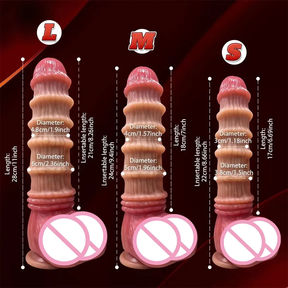 Knotendildo Silikon Penis G-Punkt Stimulation Monsterdildo Analplug für Frauen Drachendildos Prostatamassagegerät Weibliches Sexspielzeug — image 6
