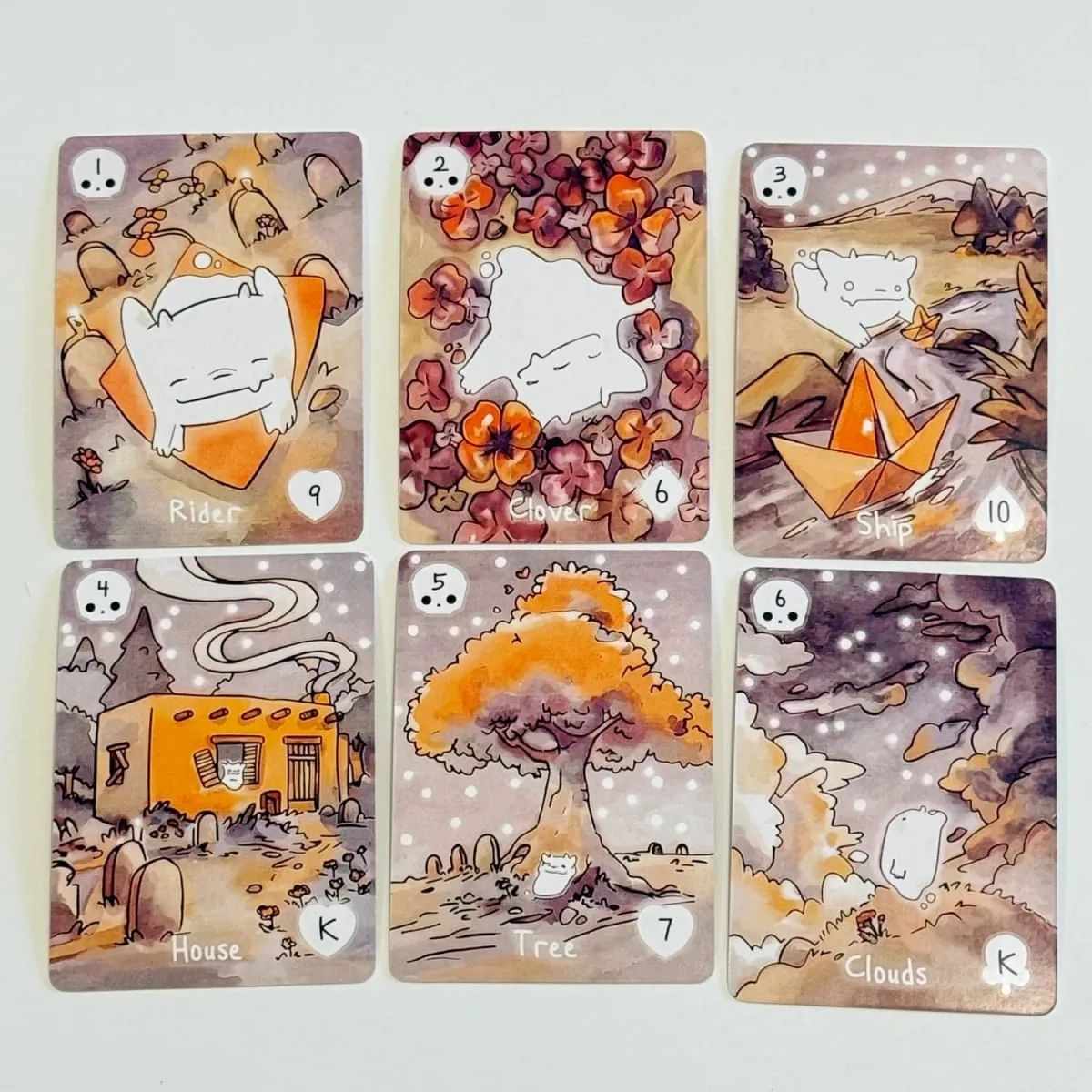 38 قطعة من بطاقات سلسلة Lenormand-Lil Phantasm Lenormand Oracle Deck بطاقات الطاولة الإنجليزية للحفلات الإدراك المسبق والعرافة — image 2