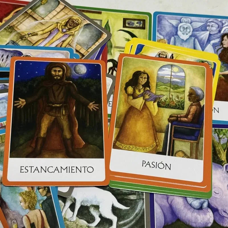 Chakra Oráculo De Los Chakra Kad Oracle 49 Dek 10.4*7.4cm Versi Sepanyol Nasib Ramalan Papan Tarot Bermain Permainan — image 3