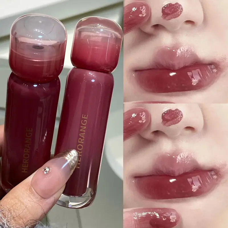 Smoked Grape Purple Red Lip Glaze Mirror Water Lip Gloss Moisturizing Liquid Lipstick Clear Tint Makeup Korean Women Cosmetics — image 2