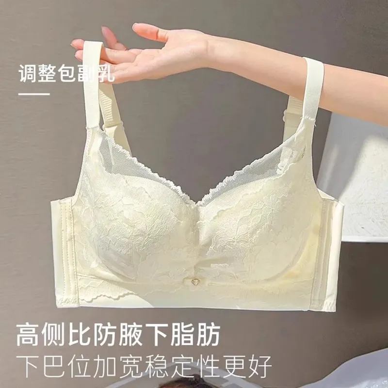 La lingerie da donna per seni grandi riduce al minimo l'aspetto sottile senza fili supporta il seno laterale previene il cedimento e fornisce sollevamento — image 9