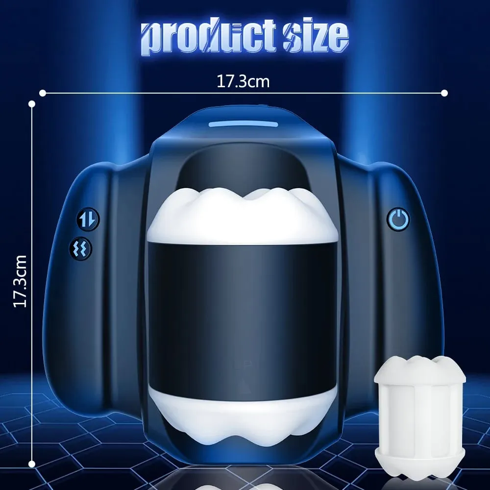 Automatisk teleskopisk vibrerande hanehandtag Masturbator Cup Penile Stimulator Vaginal Pocket Pussy Vuxen Sex Machine för män — image 6