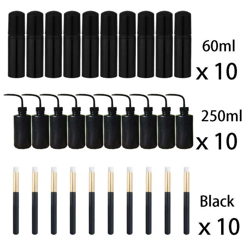 60ml Genopfyldelig lækagefri tomme skummoussepumpeflasker Lash Extension Cleansing Kit Blød børste 250ml skylleflaske Skønhedsværktøj — image 13