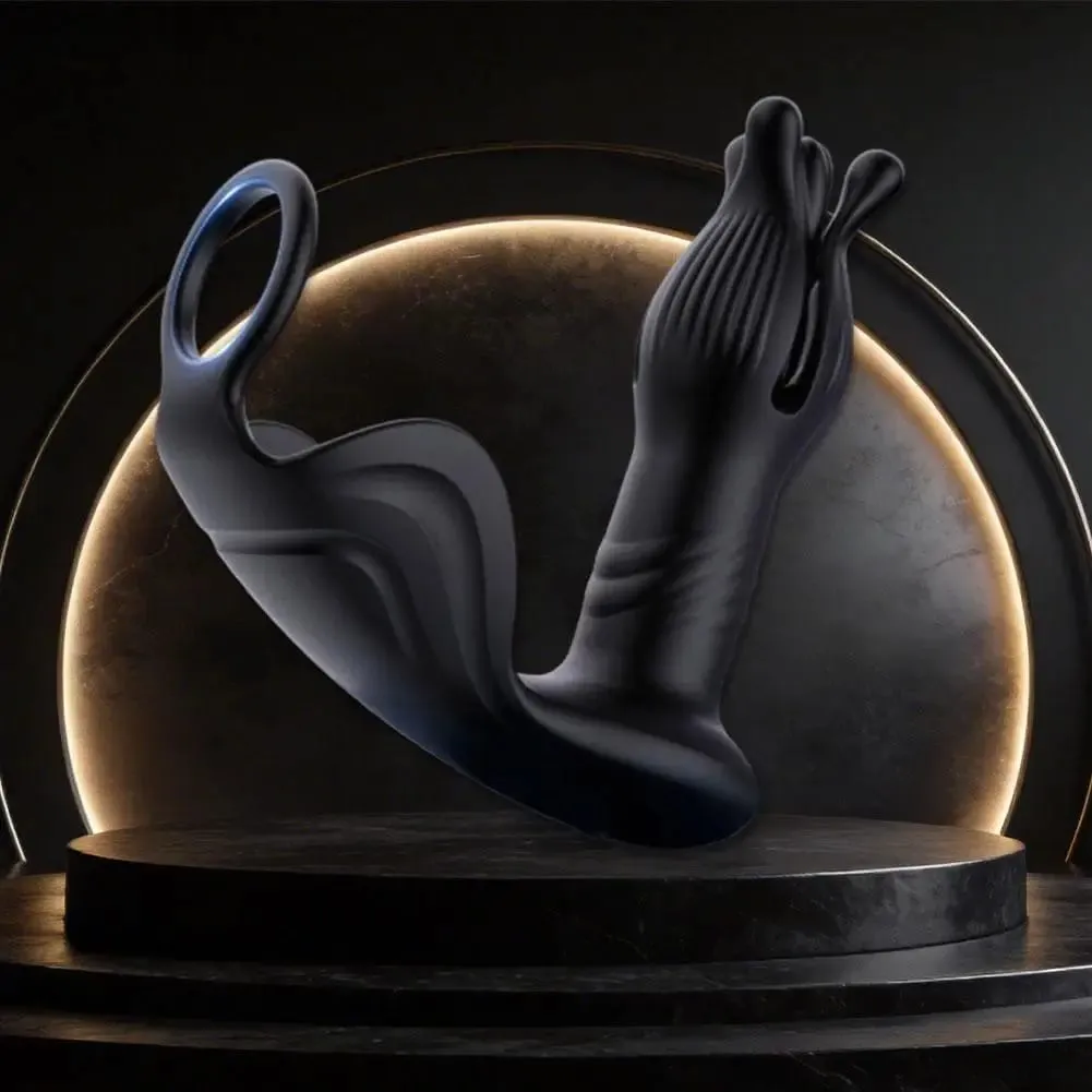 Prostate Massager Anal Plug 9 Tension Retractable Remote Control Backyard Prostate Anal Plug Αυτόματη σεξουαλικά παιχνίδια πολλαπλών συχνοτήτων — image 4