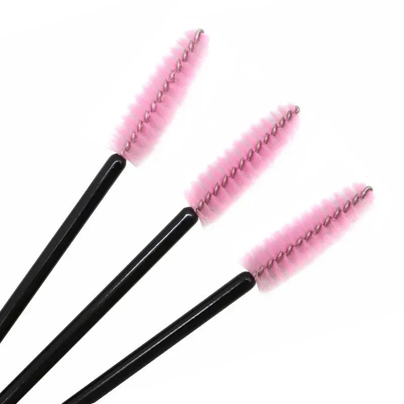 50 pièces pour greffer des cils Extension femmes pinceaux de maquillage outils jetables en Nylon Mascara baguette applicateur pinceaux à cils — image 11