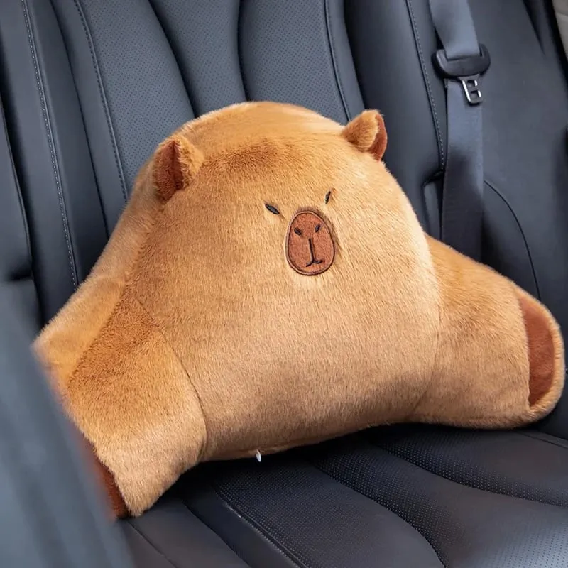 50 cm roztomilý polštář Capybara Pohodlný polštář bederní opěrky do auta Polštář bederní opěrky Vhodné pro domácí i kancelářské použití — image 5