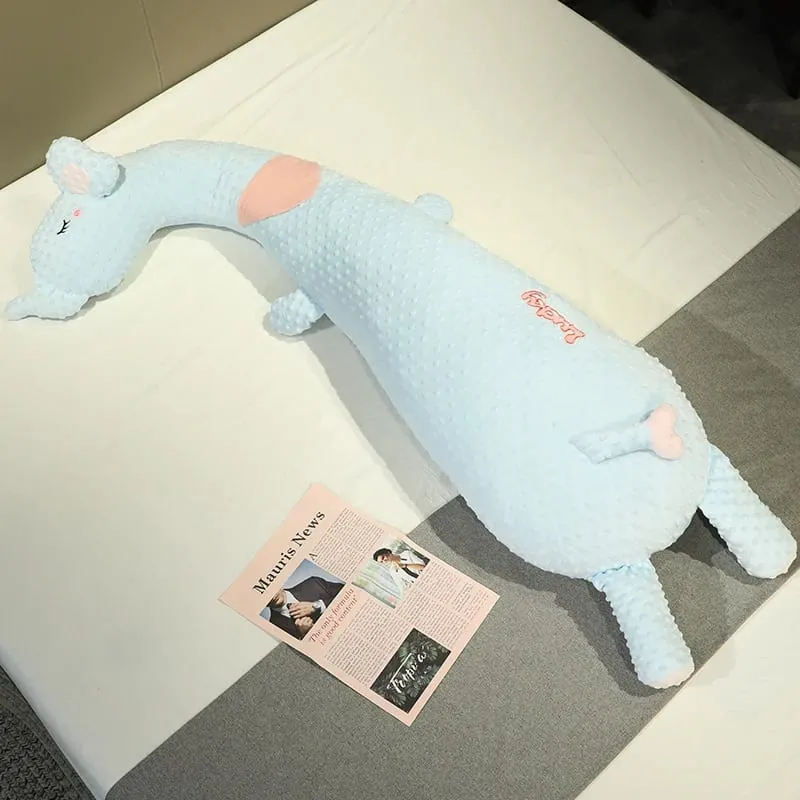 ยาวสัตว์หมอน Soft Dot Plush Sleeping หมอนน่ารักการ์ตูนตุ๊กตา Side Sleeper ขาหมอนเบาะรองนั่ง Home Decor ของขวัญ — image 11