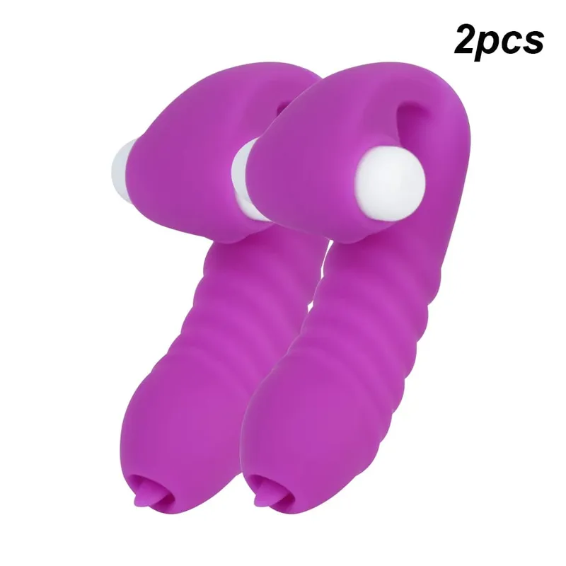 Vibrateurs à manches de doigt pour femmes, stimulateur de Clitoris, lèche vaginale, Plug Anal, masturbateur féminin, jouets sexuels érotiques pour Couples — image 10