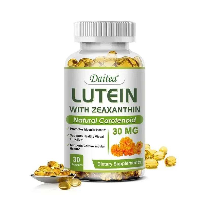 Luteïne oogsupplement - bevat vitamines Zeaxanthine-extract Verbetert oogoedeem Verbetert het gezichtsvermogen Gezondheid van de ogen