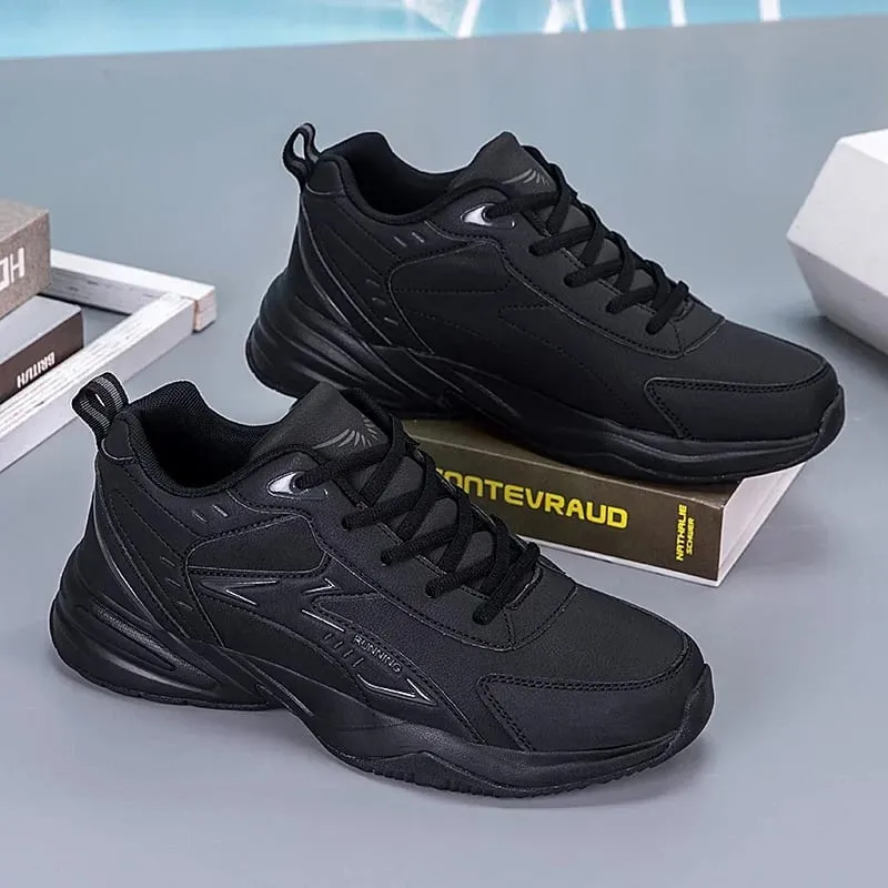 Chunky Sneaker dla mężczyzn gruba podeszwa wszechstronna 2025 nowy trend siatka zasznurowana oddychające buty sportowe na co dzień zwiększone miękkie podeszwy — image 7