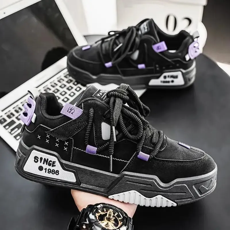 Frühling Herren neue modische Low-Top-Board-Schuhe trendige vielseitige Sportschuhe lässig bequeme Herren-Sneaker
