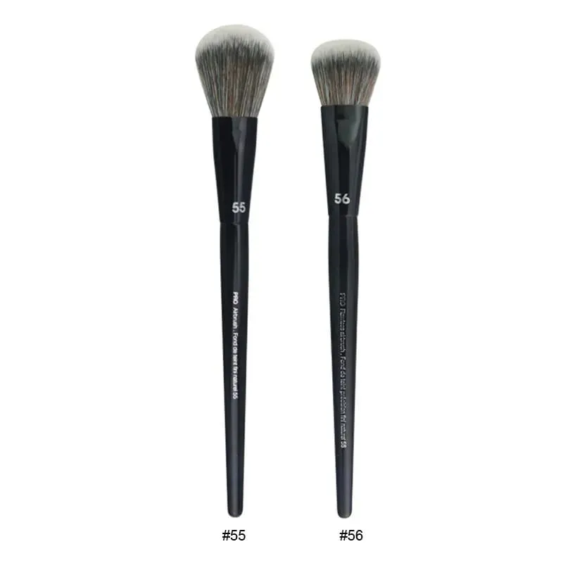 2pcs/set Pro Black Makeup Brushes Synthetic hair Powder Eye Shadow Smudge Highlight Foundation Airbrush Diffuser Make Up Brush — image 11