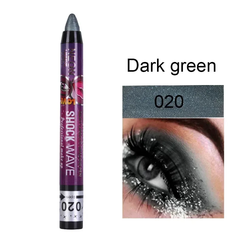 2 In 1 Eyeshadow Lipstick Stick Pencil Waterproof Glitter Matte Eye Shadow Makeup Pigment Eyeshadow Pen