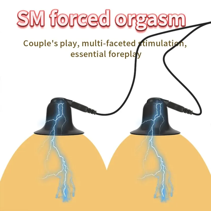Elektrische Schock Pulse Nippel Sucker Enlarger Nippel Klemme Vakuum Stimulieren Brust Vergrößerer SM Erwachsene Orgasmus Sex Spielzeug Für Frauen Homosexuell — image 2