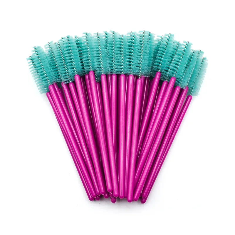 50ชิ้นทิ้งแปรงขนตาขยายกุหลาบสีแดงคิ้วแปรงมาสคาร่าไม้กายสิทธิ์ตาขนตาชุดเครื่องมือเครื่องสำอางแต่งหน้าความงาม — image 9