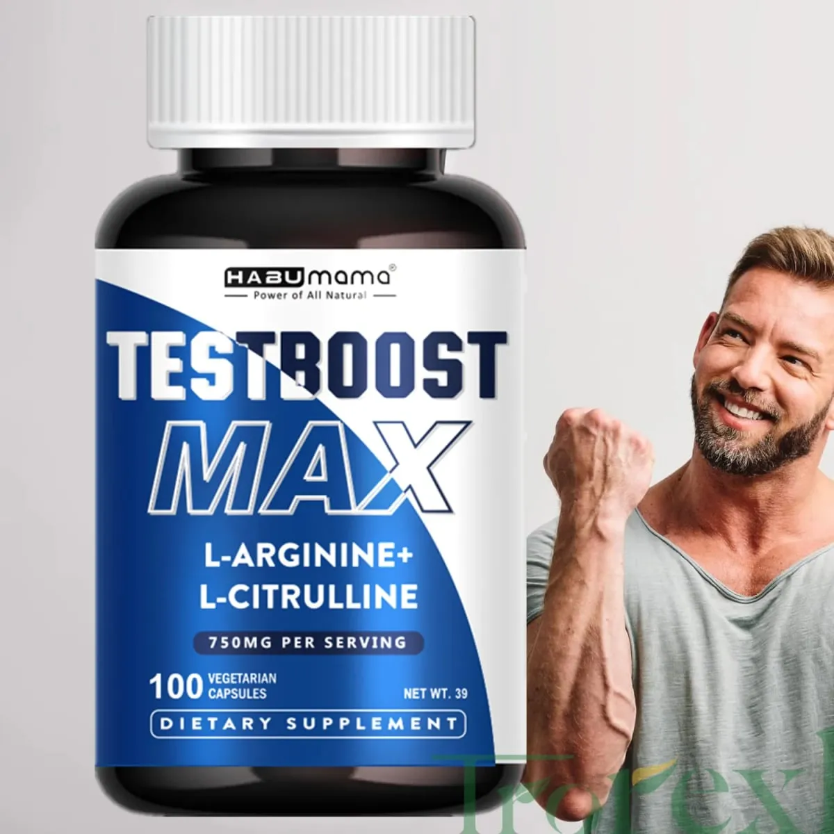 100 tabletek Test Boost Max Zwiększona siła i jędrność dla męskiej poprawy wytrzymałości i przedłużonych wyników — image 1