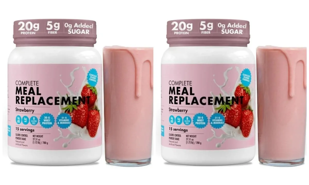 Meal Replacement Milkshake 20G Protein 5G Fiber 21 Vitamins Nutrients Minerals Strawberry Flavor 780g — image 8