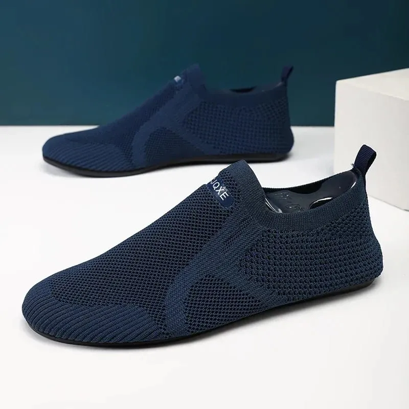 Breathable Men รองเท้าผ้าใบลำลองน้ำหนักเบาผู้หญิง Vulcanized รองเท้ายืดหยุ่น Unisex Loafer ฤดูร้อน Anti-SLIP รองเท้า 36-47 — image 6