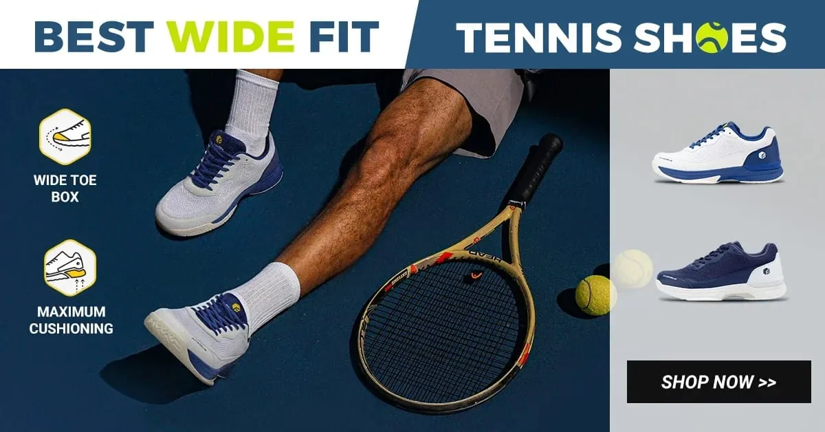 FitVille Scarpe da Tennis Professionali da Allenamento a Larghezza Larga 2E da Uomo, Traspiranti, Leggere, Antiscivolo, Dotate di Supporto per l'Arco, da Indossare Tutto il Giorno — image 8