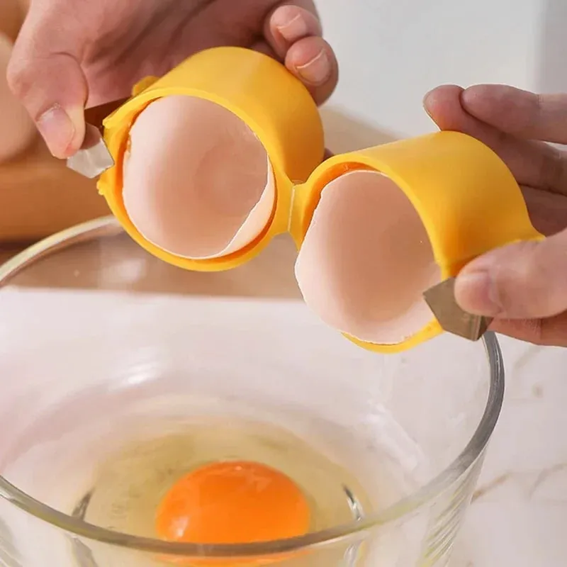 Stainless Steel Eggshell Separator Convenient Opening Eggshells Egg Peeler Kitchen And Home Use Auxiliary Tool For Peeling — image 3