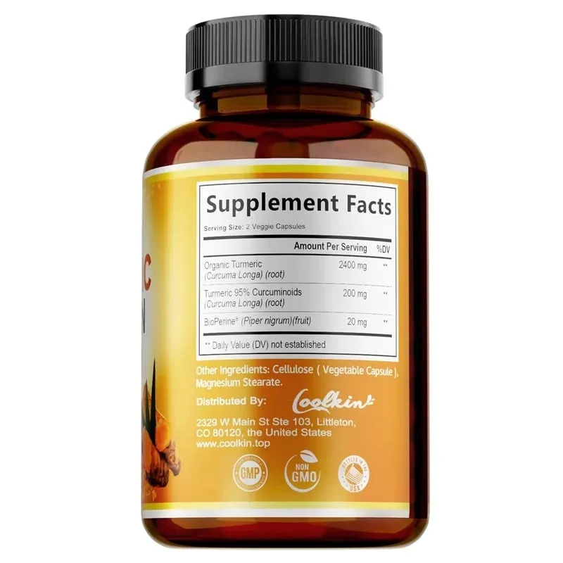Curcumine de curcuma – Soulage les douleurs articulaires, favorise la croissance osseuse, soutient l'inflammation des articulations, antioxydant et santé digestive. — image 3
