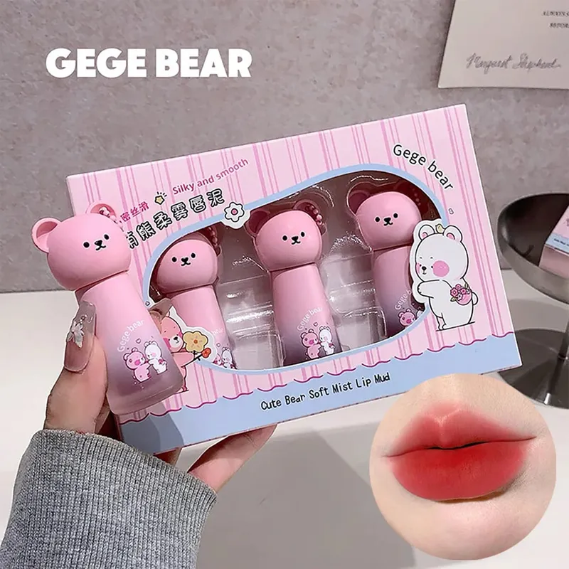 Ensemble de 3 rouges à lèvres en velours mat, tenue longue durée, résistant aux taches, ne sèche pas, coffret cadeau exquis pour femmes et filles — image 2