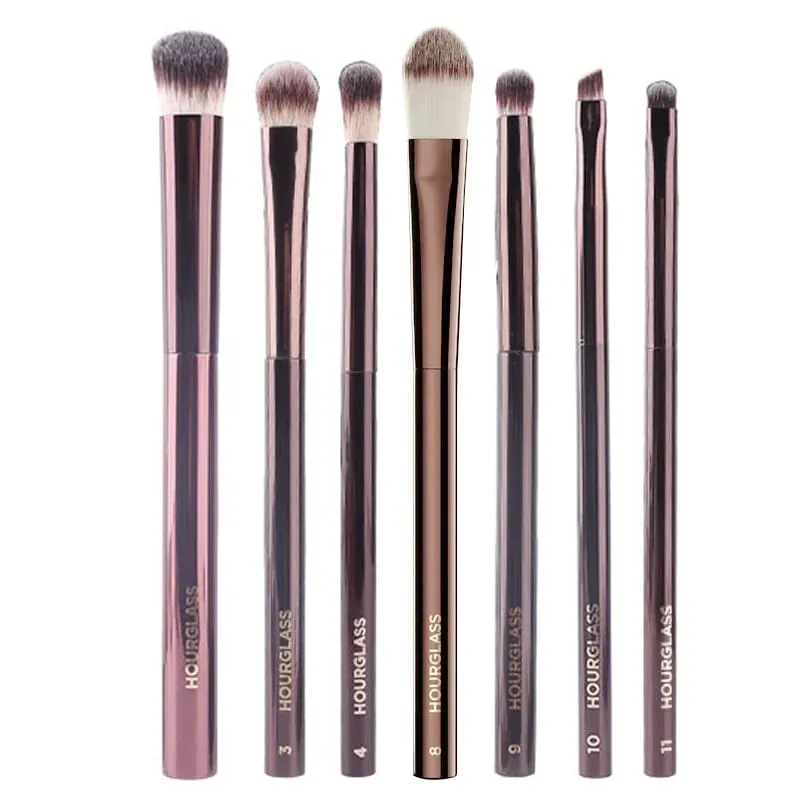 Sanduhr-Augen-Make-up-Pinsel-Set, luxuriöses Lidschatten-Kosmetikpinsel-Set, Mischen, Formen, Konturieren, Hervorheben, Brauen, Concealer, Liner — image 8