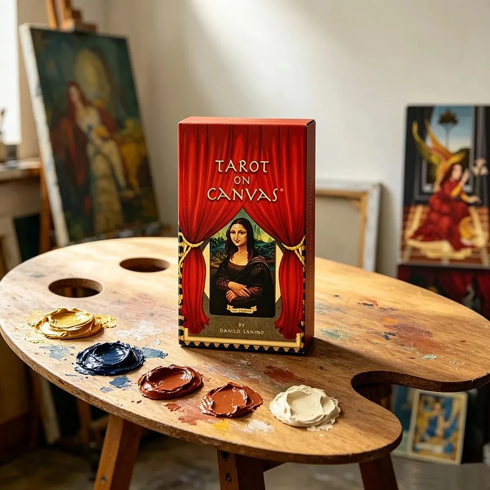 Tarot auf Leinwand, Kartenspiel, 78 klassische Renaissance-Meisterwerke, Ölgemälde, Tarot-Deck, Schicksals-Wahrsagerei, Tarotkarten für Sammler — image 5
