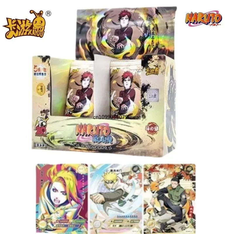 Véritable carte NARUTO combat chapitre série complète jeu de cartes carte de Collection dessin animé jouets pour enfants entourant les cadeaux de vacances. — image 5