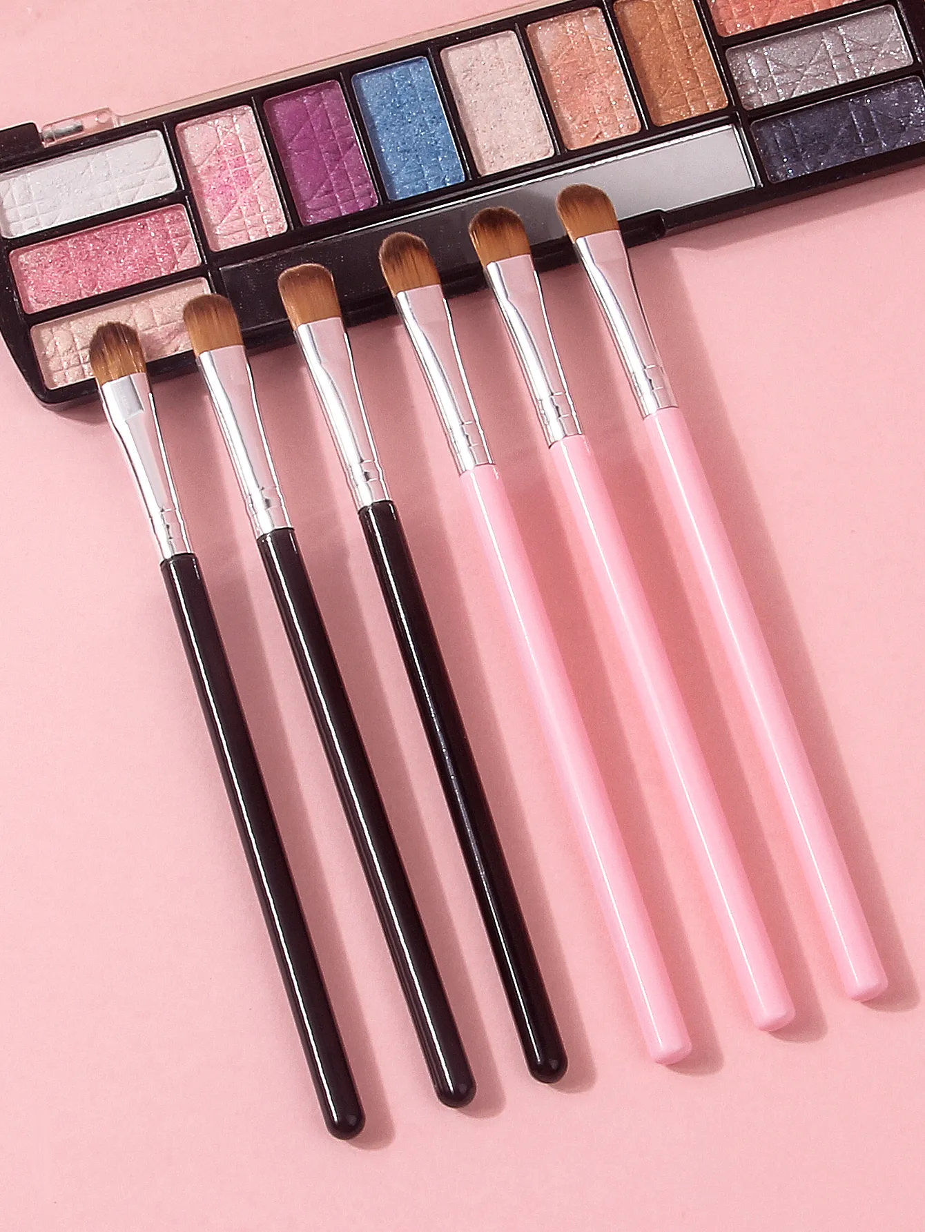 6PCS 다기능 아이 섀도우 브러쉬 세트 정밀 디테일링 컨실러 메이크업 및 네일 아트 도구 용 블렌딩 쉐이딩 브러쉬 — image 5