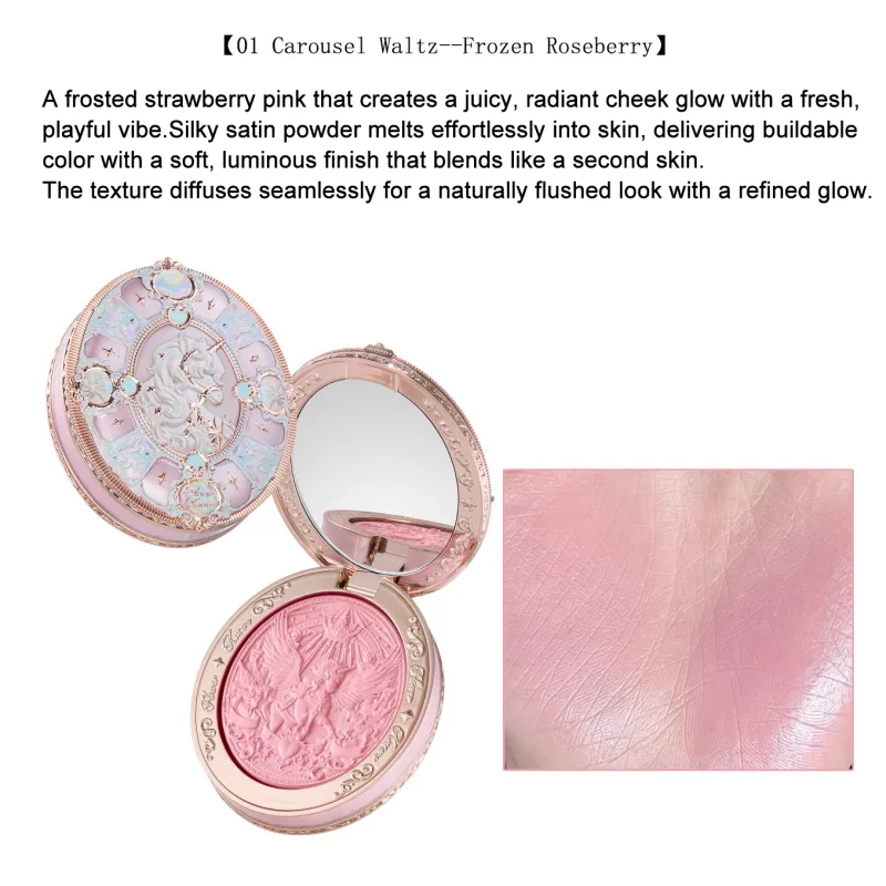 Flower Knows Knight Unicorn Set trucco Ombretto Blush Rossetto Cipria in polvere Kit di bellezza Fantasy Princess a lunga durata Cosmetici — image 23