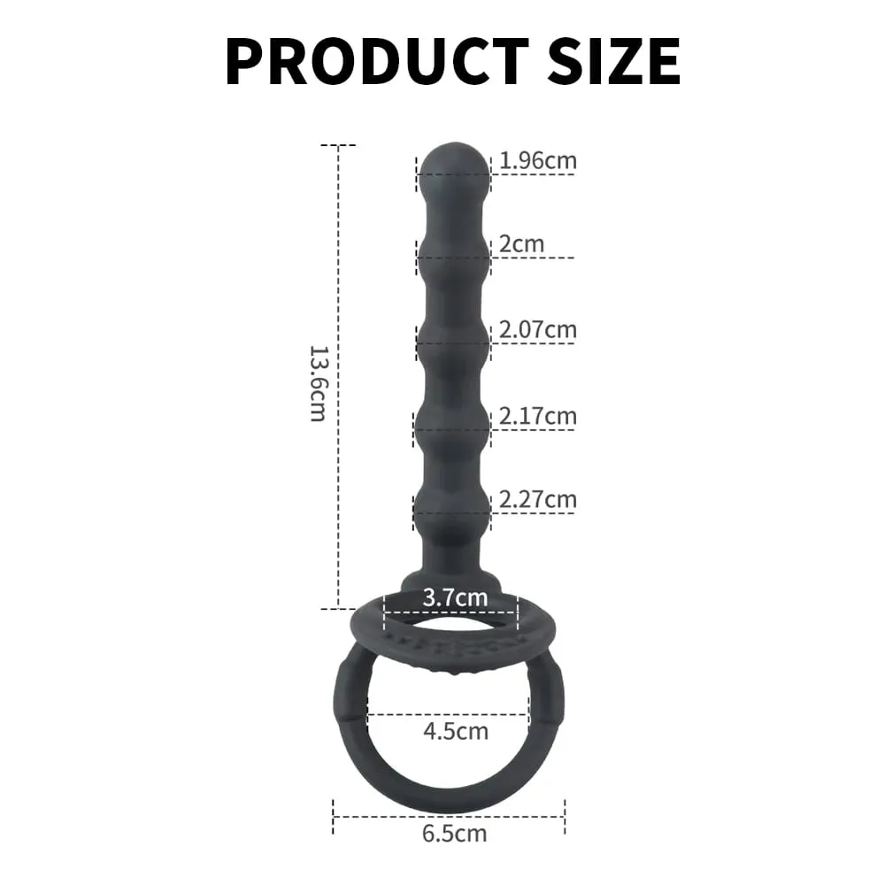 Doppelte Penetration Anal Perlen Butt Plug Dildo Penis Cock Ring Verzögerte Ejakulation G Spot Massager Erwachsene Sex Spielzeug Für Männer paare — image 3