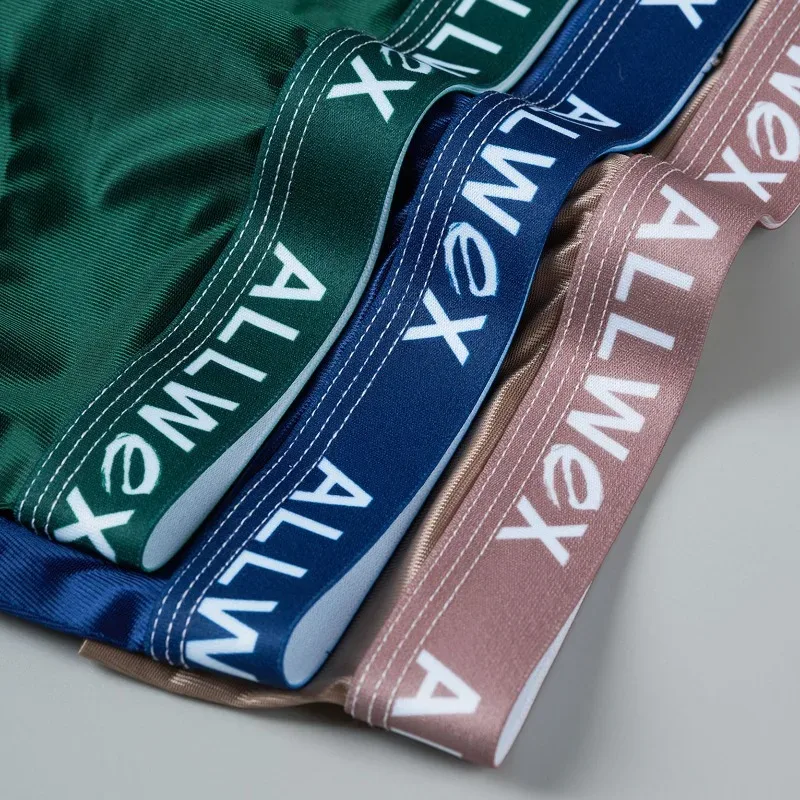Nahtlose Slips aus Eisseide für Männer, sexy, glatte Unterwäsche, 3D-Beutel-Unterhose, bequeme Dessous-Höschen, männliche Low-Rise-Slips — image 4