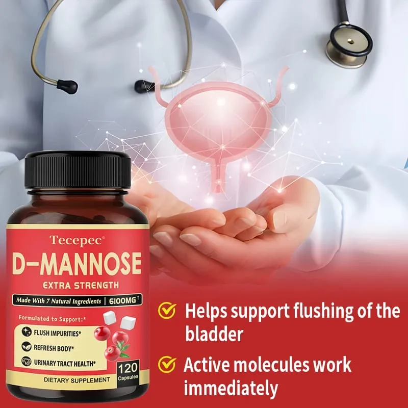 D-Mannose - Suplemen Cranberry Organik Untuk Menyokong Kesihatan Saluran Kencing dan Pundi Kencing serta Mengurangkan Jangkitan Saluran Kencing — image 3