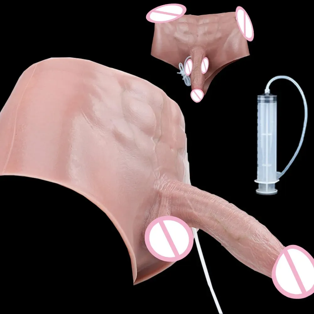 ซิลิโคน Anal Plug Squirting Dildo กางเกงกล้ามเนื้อหน้าท้อง Solid อวัยวะเพศชายช่องคลอด Anal Masturbator เพศของเล่นสำหรับหญิง — image 1